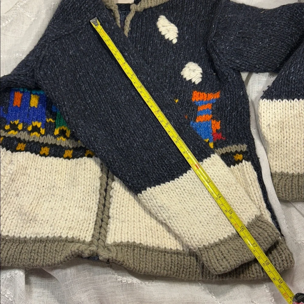 Earth Rugs wool sweater hooded jacket K00057